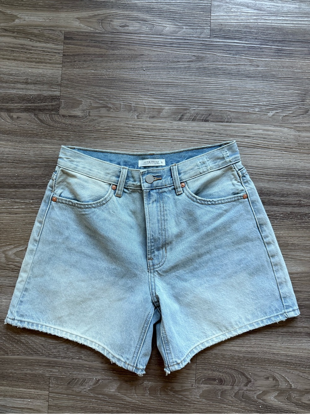 Light Wash 12th Tribe Denim Shorts